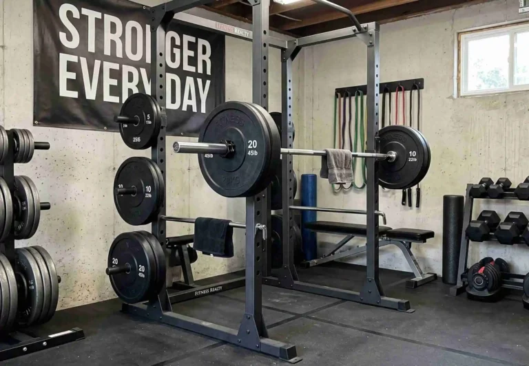rack with weights